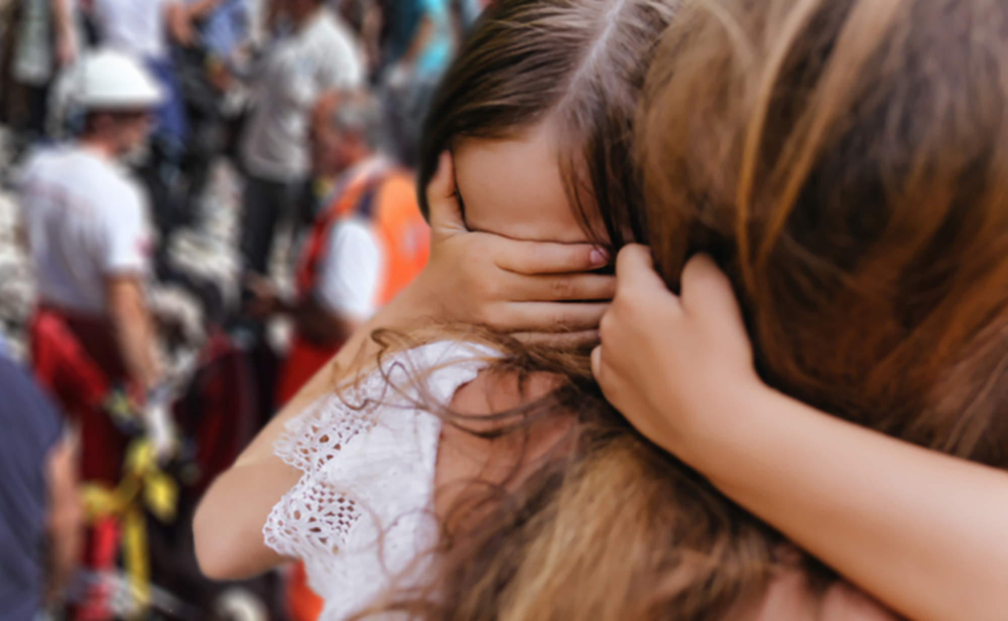 Bambina traumatizzata dopo evento sismico di Amatrice